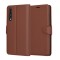 Husa pentru Huawei P20 Pro, Techsuit, Leather Folio, Maro