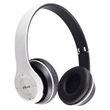 Casti wireless P47, Bluetooth 5.0 + Edr, Stereo, Radio FM, MP3, microfon, alb