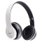 Casti wireless P47, Bluetooth 5.0 + Edr, Stereo, Radio FM, MP3, microfon, alb