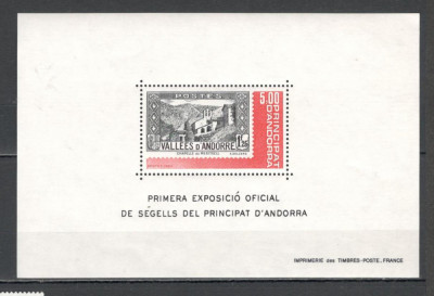 Andorra.1982 Expozitia filatelica nationala-Bl. MA.119 foto