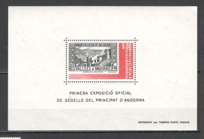 Andorra.1982 Expozitia filatelica nationala-Bl. MA.119 foto