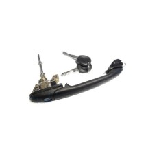 Maner usa exterior usa fata SEAT IBIZA/CORDOBA (6K), 07.1999-02.2002, partea stanga=dreapta, negru; cu 1 cilindru usa,