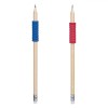 Set Creioane HB cu Radieră, Grip Albastru și Roșu, 2 Bucăți, Oem