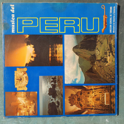 Vinil dublu album Musica del Peru, stare f buna foto