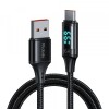 Cablu Date si Incarcare USB-A - USB-C McDodo CA-1080 Display, 66W, 1.2m, Negru, Universal