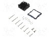 Radiator extrudat, aluminiu, 31mm x 31mm, negru, Advanced Thermal Solutions - ATS-61310K-C1-R0