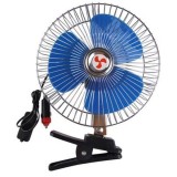 Ventilator auto 12 Volti oscilant cu suport metalic inclus, 8 inch