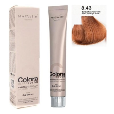 Blond Deschis Aramiu Cald 8.43 Vopsea Colora MaXXelle cu extract de Goji 100 ML foto