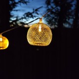 Ghirlanda luminoasa, LED, model Altros, 10 becuri, 380cm, incarcare solara, lumina alb cald Household NewTrend