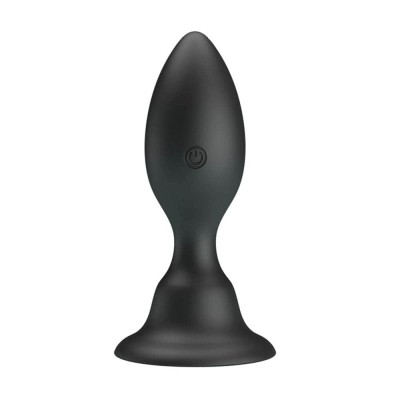 Dop Anal cu 12 Functii Vibratii USB Negru foto