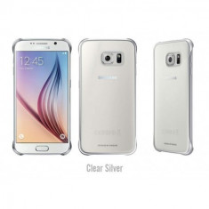 Husa Originala Clear Cover Samsung Galaxy S6 Edge EF-QG925BSEGWW, Silver foto