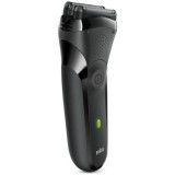 Aparat de ras 300 Black, Wet&amp;amp;Dry, acumulator, negru, Braun