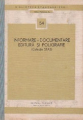 Informare-documentare, editura si poligrafie (Colectie STAS) foto