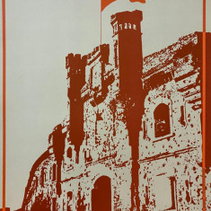 Afiș original 2 propagandă sovietică URSS uniunea sovietica, comunism 56 x 43,5