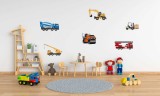 Autocolant Masini pentru Constructie - 60x120 cm