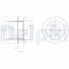 DELPHI BG4097 Disc frana