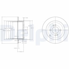DELPHI BG4097 Disc frana foto