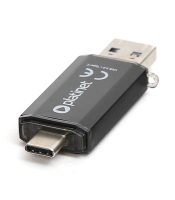 FLASH DRIVE USB 3.0 TYPE C 32GB C-DEPO PLATINET PMFC32B foto