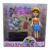 Girls pet set fetita si pisicuta