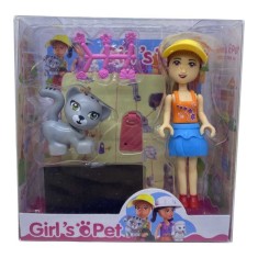 Girls pet set fetita si pisicuta