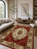 Cumpara ieftin Covor Lotos 1529-210 60x110 cm Rosu Grena Antialergic Polipropilena Living Dormitor