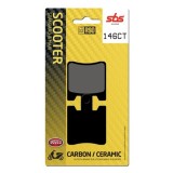 SBS - Plăcuțe de fr&acirc;nă 146CT pentru scuter (Carbon/Ceramic)