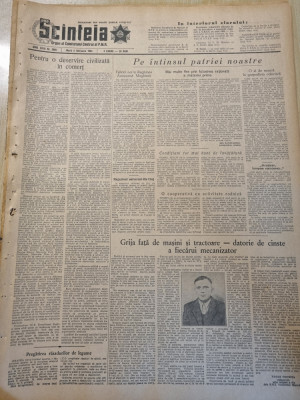 scanteia 2 februarie 1954-art. targu mures,oradea,pitesti,brasov,alba iulia, foto