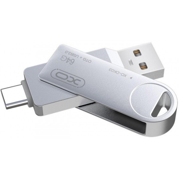 Memorie Externa USB-A 3.0 / USB-C XO Design DK03, 64Gb