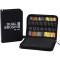 Set Carioci pe Baza de Apa, Cyrax, 2 in 1, pentru Pictura, Caligrafie, 60 Culori, Penar Negru, Corp Carioca Negru, 26.5 x 17.5 x 4.5 cm, Multicolor