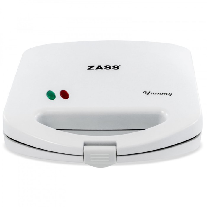 Sandwich-maker Zass ZSM 01, putere 750W, Alb - NOU