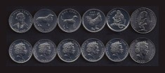 INSULELE COOK █ SET DE MONEDE █ 1+1+1+1+1+5 Cents █ UNC █ PESTE_2000_MONEDE_AICI