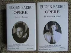 Nuvele Romane / Eugen Barbu OPERE Vol. 1-2 EDITIE DE LUX