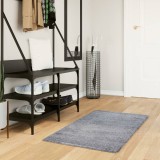 vidaXL Covor pufos &quot;PAMPLONA&quot; cu fire &icirc;nalte albastru modern 60x110 cm