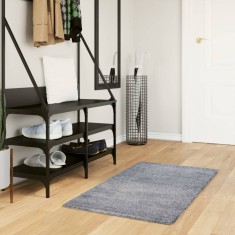 vidaXL Covor pufos &quot;PAMPLONA&quot; cu fire &icirc;nalte albastru modern 60x110 cm