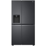 Side by side LG GSLV71MCTD, 635 l, Total No Frost, DoorCooling+, LinearCooling, Multi-Airflow, Clasa D, Compresor Linear Inverter, H 179 cm, Negru