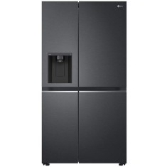 Side by side LG GSLV71MCTD, 635 l, Total No Frost, DoorCooling+, LinearCooling, Multi-Airflow, Clasa D, Compresor Linear Inverter, H 179 cm, Negru