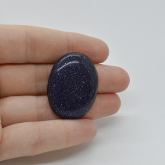 Cabochon goldstone albastru 33x25x6mm c9