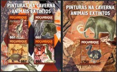 MOZAMBIC 2015, Fauna - Animale preistorice, Arta, serie neuzată, MNH