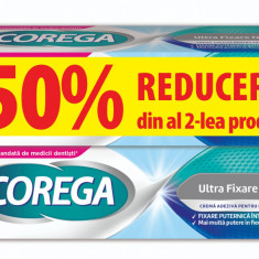 Pachet Crema adeziva pentru proteza Neutro + 50% reducere la al doilea produs, 2 x 40g, Corega