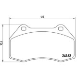 Placute frana Renault Clio 3 (Br0/1 Cr0/1) 01.05-12.14, Megane 2 (Bm0/1 Cm0/1) 07.01-10.12, Megane 3 Coupe (Dz0/1) 11.08-09.16, Fata, BREMBO