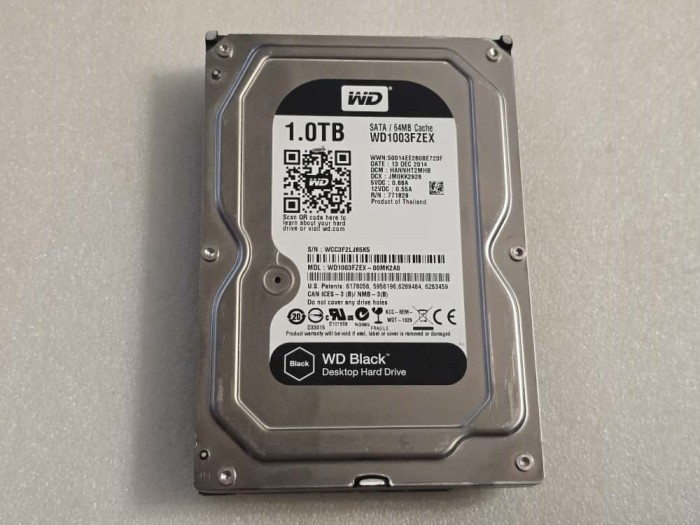 Hard disk desktop Western Digital WD Black 3.5 1TB 7200rpm 64MB SATA3 (WD1003FZEX)