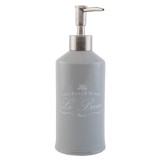 Cumpara ieftin Dispenser ceramica gri pentru sapun Le Bain &Oslash; 7x20 cm 0,35 L