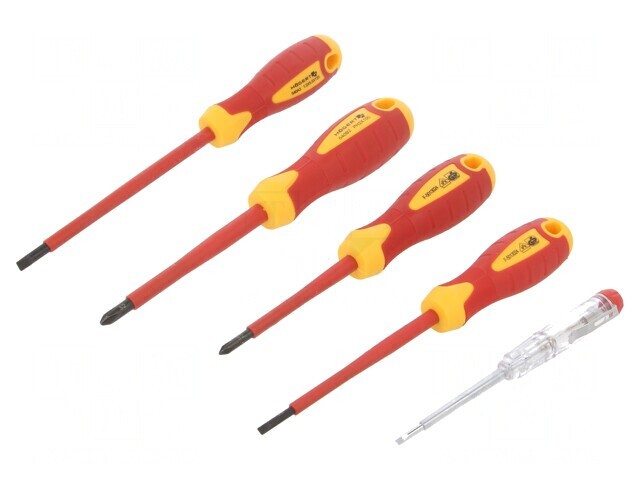 Kit Șurubelnițe Izolate 1kVAC Phillips și Plată
