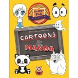 Carte Design Pad: Cartoons &amp; Manga pentru Copii (Engleza, 9-12 ani)