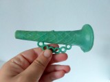 Jucarie veche romaneasca fluier trompeta, plastic, 12cm