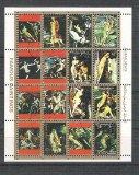 Ajman - Painting, perf. mini block, used AB.056