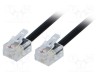 Cablu telefon RJ11 mufe ambele părți 7m negru BQ CABLE