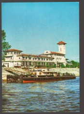 CPIB 24249 CARTE POSTALA - GIURGIU. GARA FLUVIALA, NECIRCULATA, VAPOR "JIUL", LOZINCA