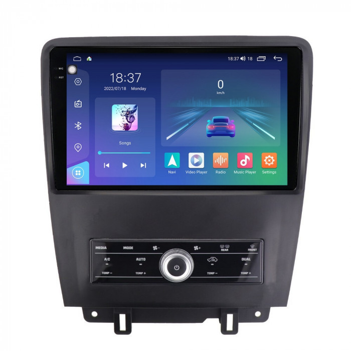 Navigatie dedicata cu Android Ford Mustang 2009 - 2014, 8GB RAM, Radio GPS Dual
