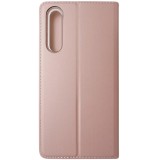Husa tip carte cu stand Magnet Skin roz auriu pentru Huawei P30